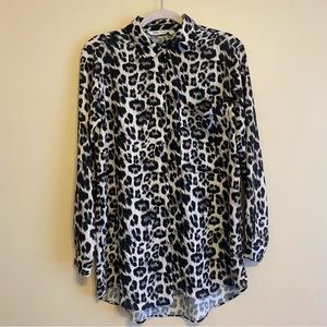 Zara Animal Print Long Top - Size XS
